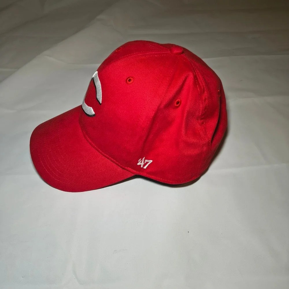 47 Brand Cincinnati Reds Youth MLB Baseball Cap Red Adjustable Hat Embroidered
